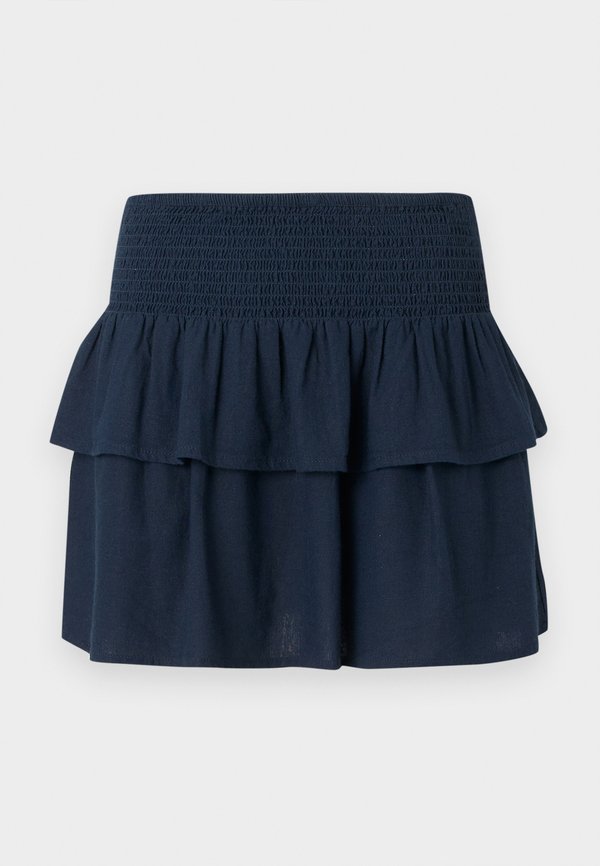 ONLY ONLGOA Linen Short - Mini skirt - navy blazer