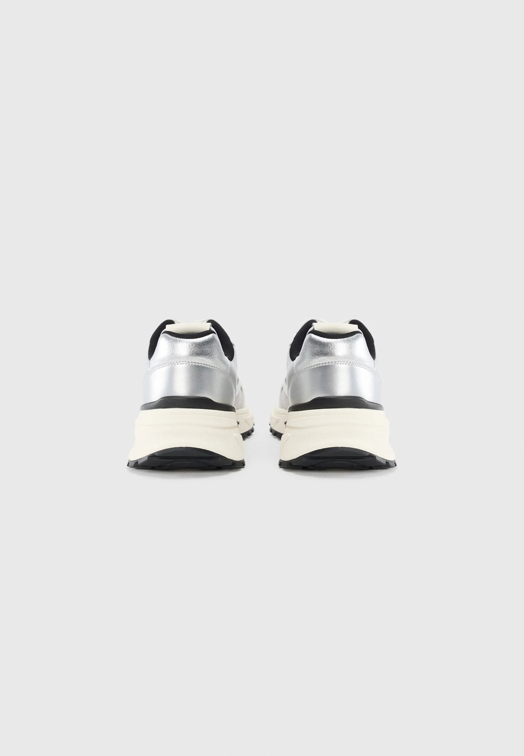 Calvin Klein Jeans HIKE RUNNER - Trainers - silver-coloured/black/marshmallow