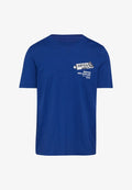 s.Oliver CREW-NECK - Print T-shirt - ozeanblau
