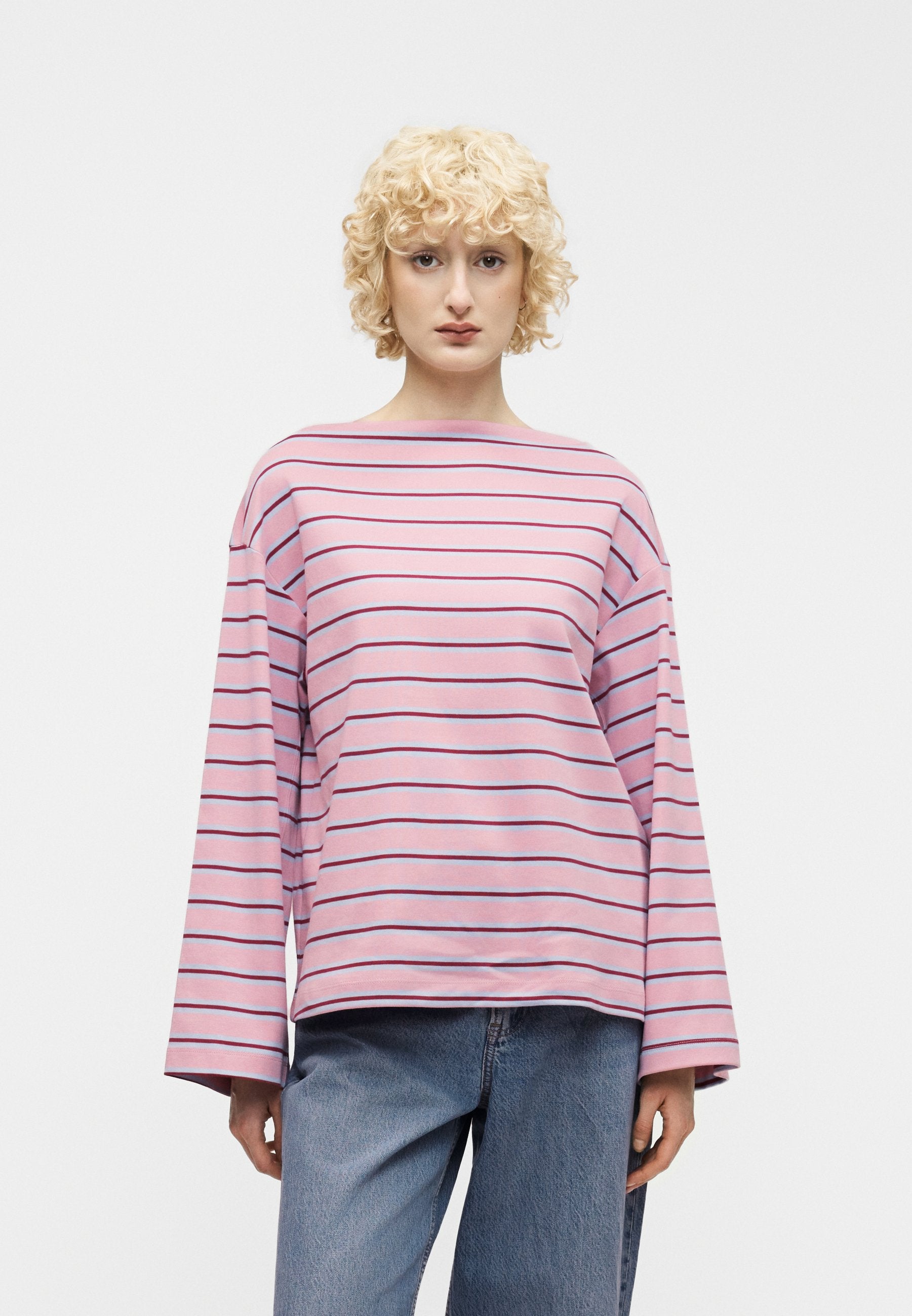 Selected SLFPOLLY BOATNECK STRIPED TEE