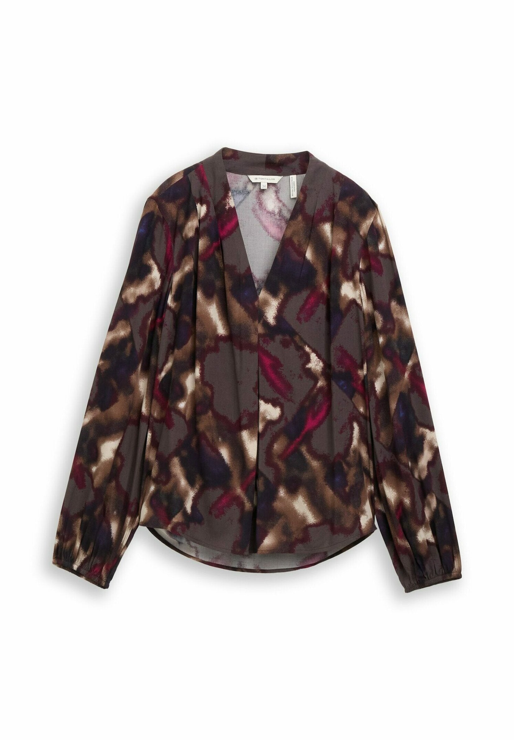 TOM TAILOR PRINTED V NECK