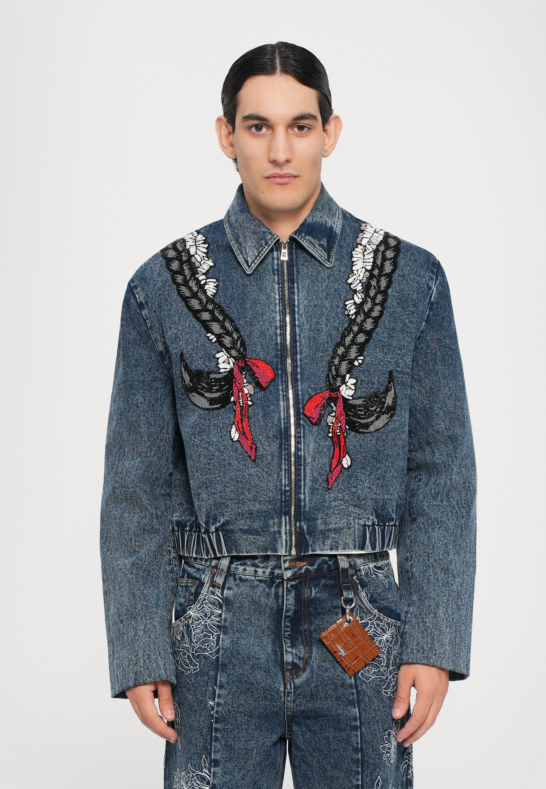 Dhruv Kapoor HANDCRAFTED BRAIDS CROPPED JACKET