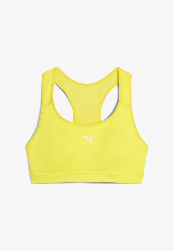Puma 4KEEPS RUN BRA - Medium support sports bra - lemon sherbert