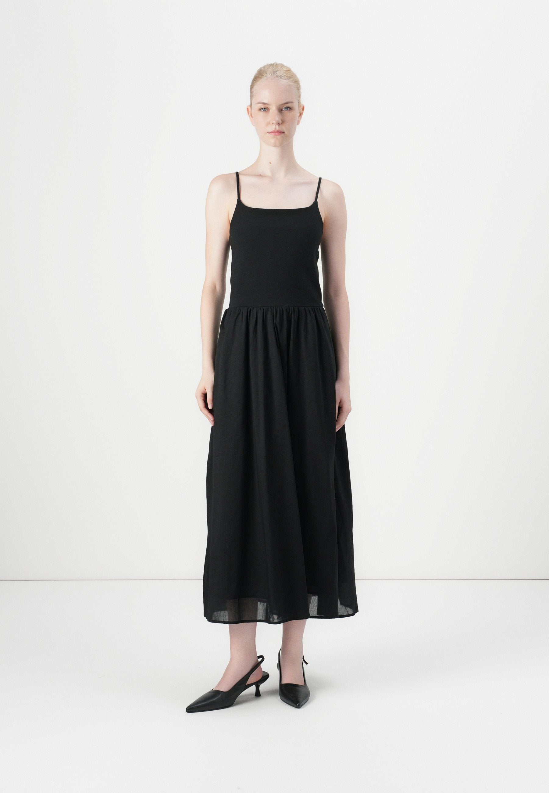 GAP MIXED MEDIA TANK MAXI DRESS