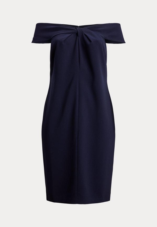 Lauren Ralph Lauren Woman TWIST-FRONT CREPE COCKTAIL DRESS