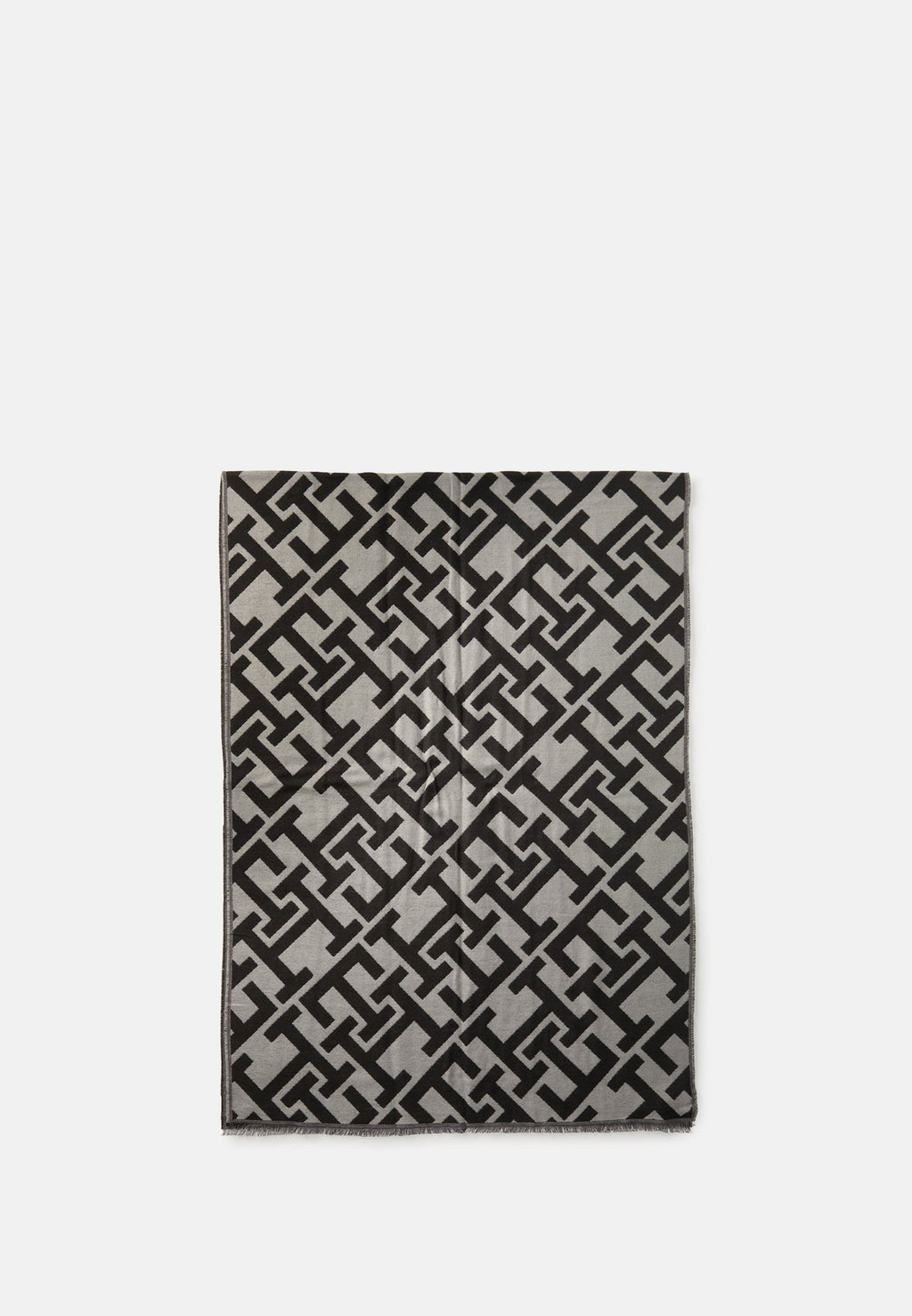 TH MONOGRAM JACQUARD SCARF WITH WOOL Media 1