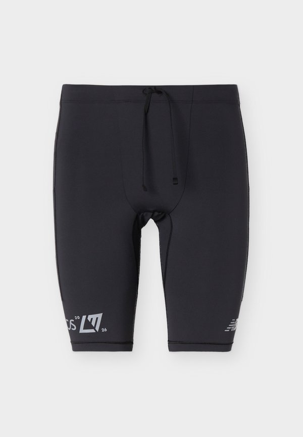 New Balance LONDON EDITION SLEEK POCKET HALF - Short running tights - black