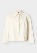CURVE WATER REPELLENT COLLARED RELAXED SHORT JACKET Media 1