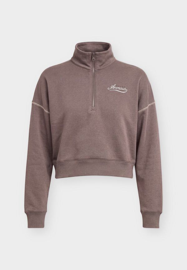 Under Armour RIVAL VARSITY - Sweatshirt - peppercorn/bashful pink