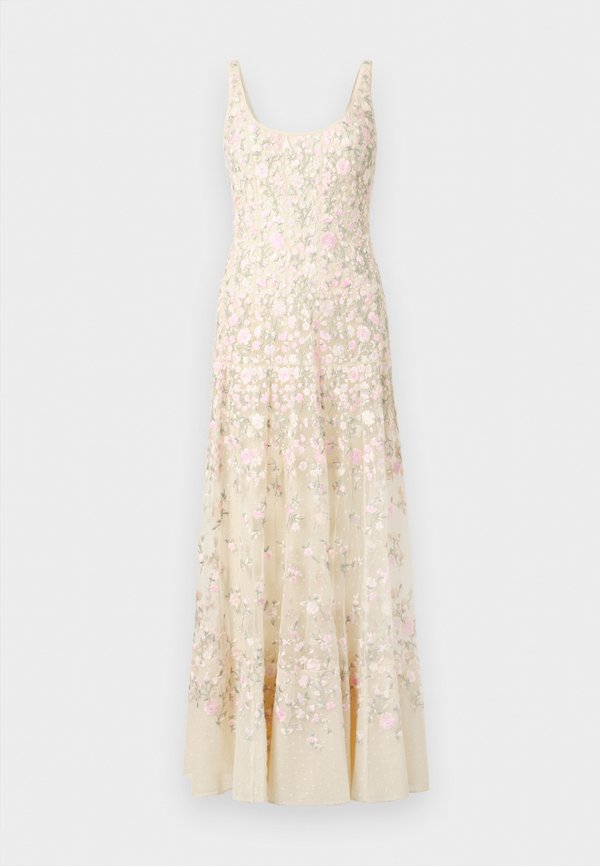 Needle & Thread SYLVIA ROSE SCOOP NECK ANKLE GOWN
