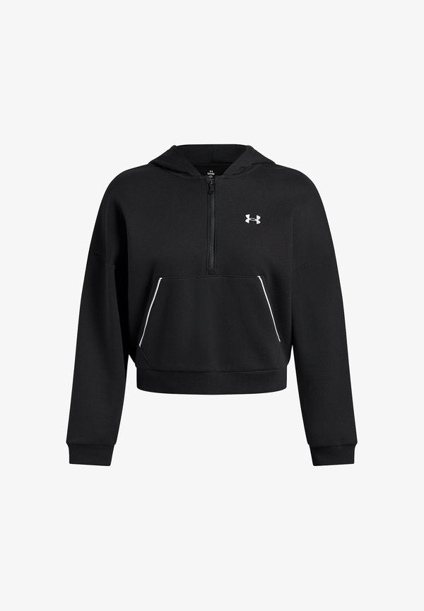 Under Armour RIVAL FLEECE PIPED - Hoodie - black
