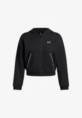 Under Armour RIVAL FLEECE PIPED - Hoodie - black