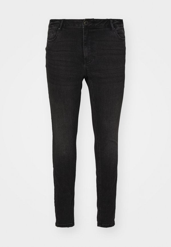 Vero Moda Curve Skinny fit VMCFLASH Mid rise - Jeans Skinny Fit - black denim