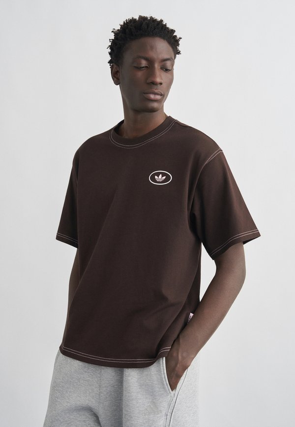 adidas Originals SHOEMAKER TEE - Print T-shirt - aurora coffee