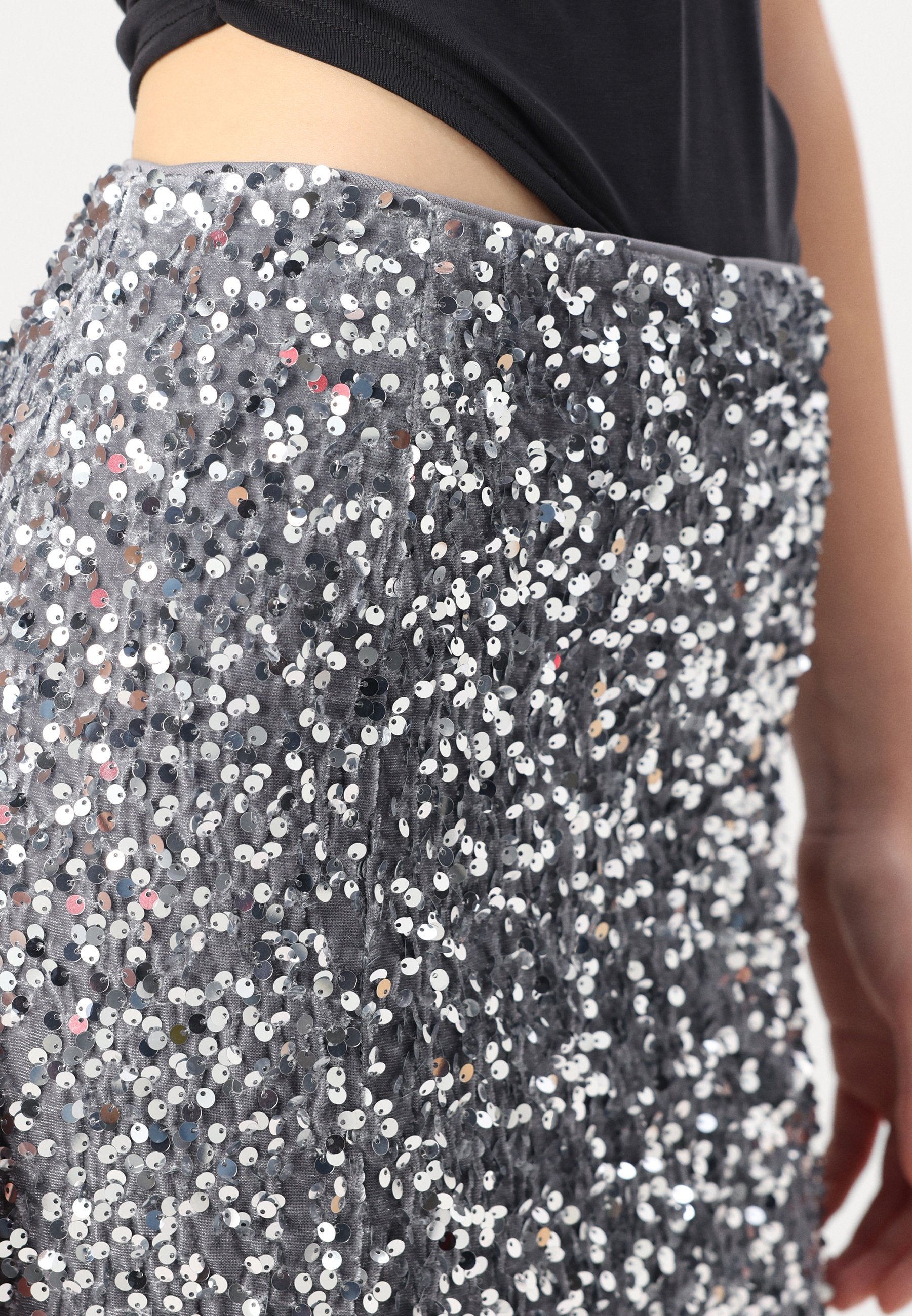 Noisy May NMMIA MIDI SEQUIN SKIRT