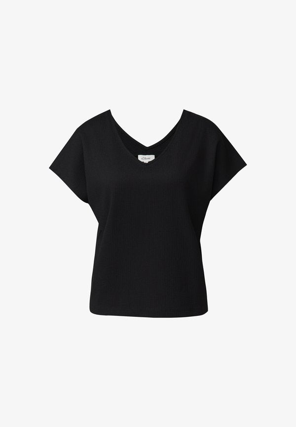 s.Oliver T-SHIRT - Print T-shirt - schwarz