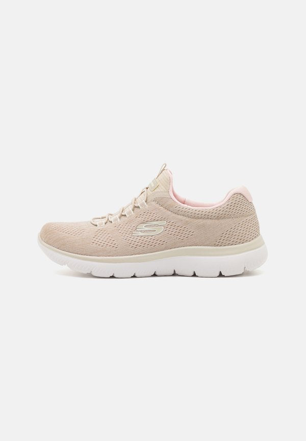 Skechers SUMMITS - Slip-ons - taupe/light pink