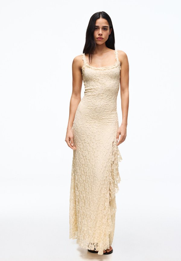 Bershka DRESS - Day dress - beige