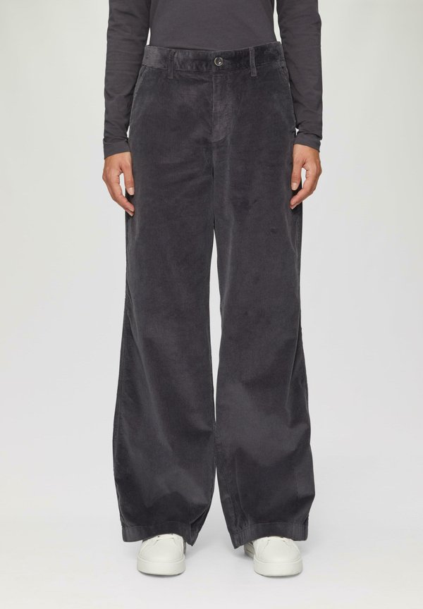 s.Oliver MIT WIDE LEG - Trousers - dunkelgrau