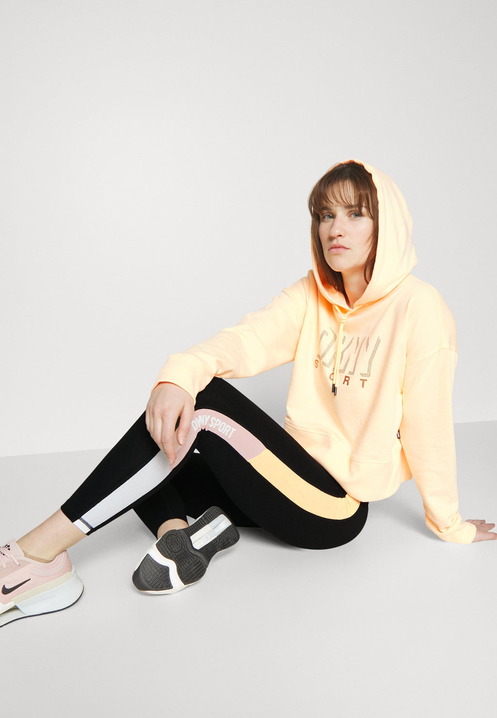 DKNY HIGH WAIST 7/8 COLORBLOCK LEGGING