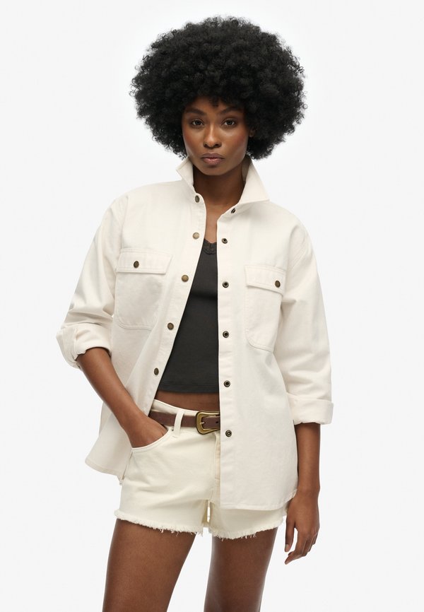Superdry & Co WORKWEAR - Denim jacket - off white