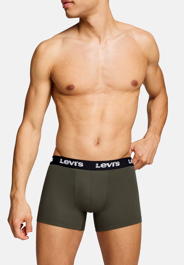 Levi's® LEVIS HERREN BOXERSHORTS REPEAT LOGO BOXER UNTERWÄSCHE PANTS 6-ER PACK  - Boxer briefs - khaki
