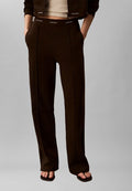 Calvin Klein Jeans LOGO WAISTBAND TRACK PANT - Tracksuit bottoms - dark coffee