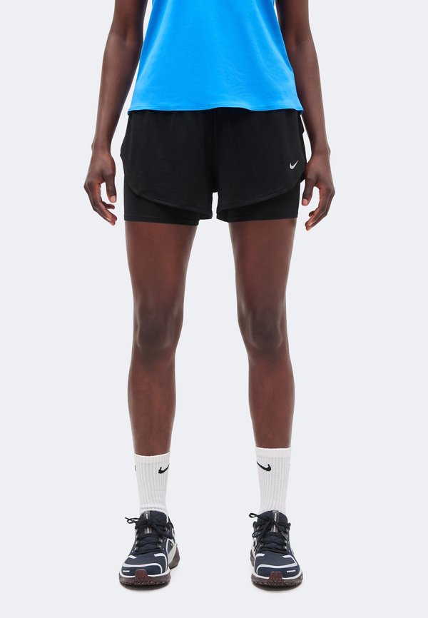 Nike Performance FLOW - 2-in-1 shorts - black