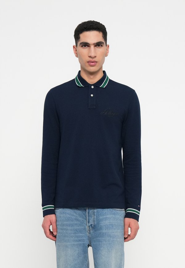 Tommy Hilfiger REGULAR FIT TIPPED LONG SLEEVE POLO SHIRT