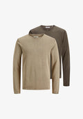 Jack & Jones 2 PACK - Jumper - braun/hellbraun