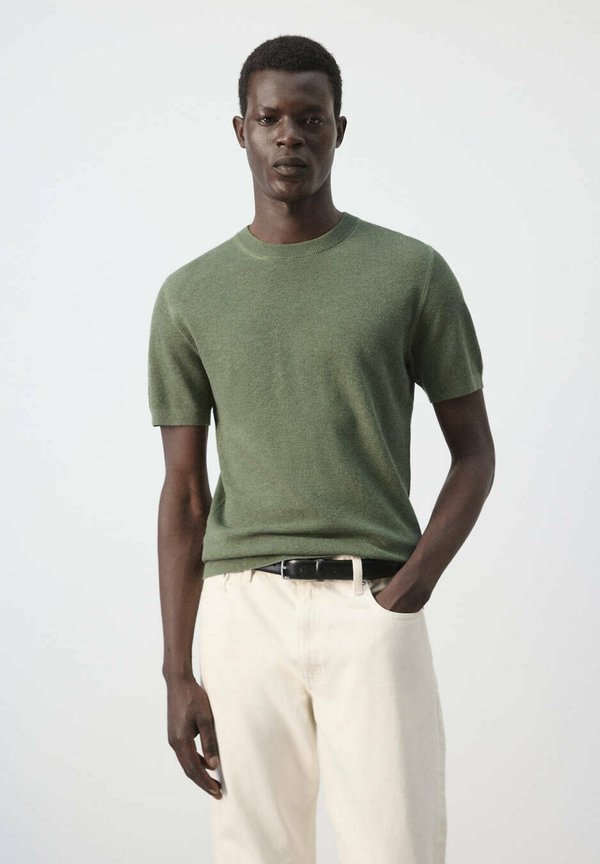 Mango ADULT - Basic T-shirt - green