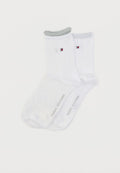 Tommy Hilfiger WOMEN SHORT SOCK 2 PACK - Socks - white