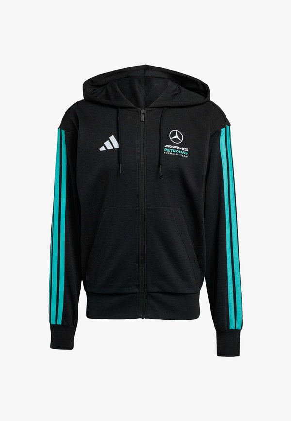 adidas Performance MERCEDES - AMG PETRONAS FORMULA 1 TEAM DNA FULL ZIP - Sweatshirt - black semi mint rush