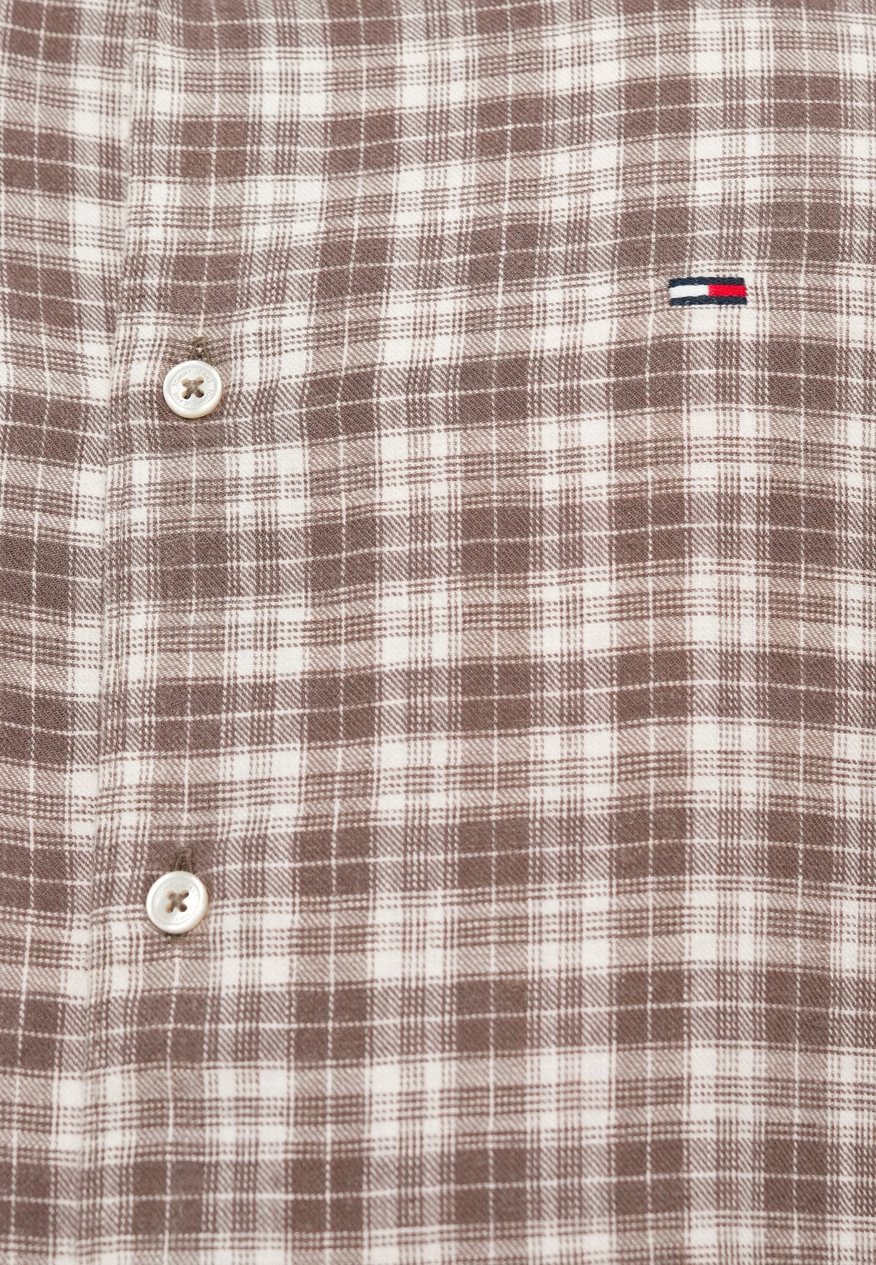 Tommy Jeans RELAXED FIT CHECK LINEN BLEND SHIRT