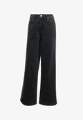 adidas Originals ADICOLOR DENIM 3-STRIPES TRACK PANTS - Straight leg jeans - true black denim