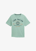 TOM TAILOR PLUS - MIT LOGO - Print T-shirt - dust green