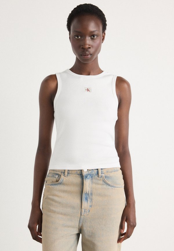 Calvin Klein Jeans TANK - Top - brilliant white