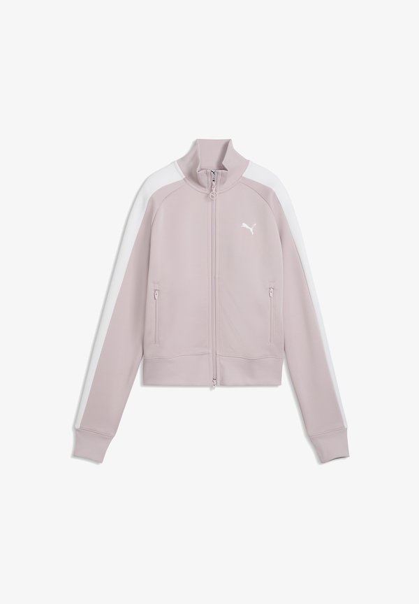 Puma T7 ALWAYS ON SHORT TRACK JACKET - Zip-up sweatshirt - misty pink