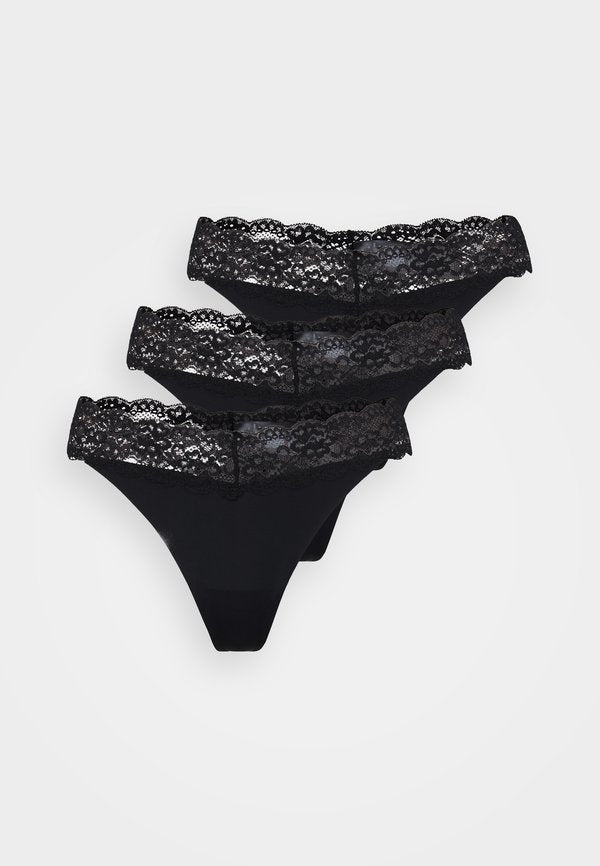 ONLY Thong ONLCHLOE 3-pack Thong - Thong - black