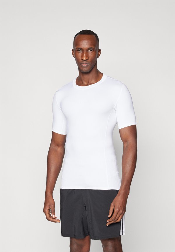 adidas Performance TECHFIT SHORT SLEEVE TEE MEN - Sports T-shirt - white