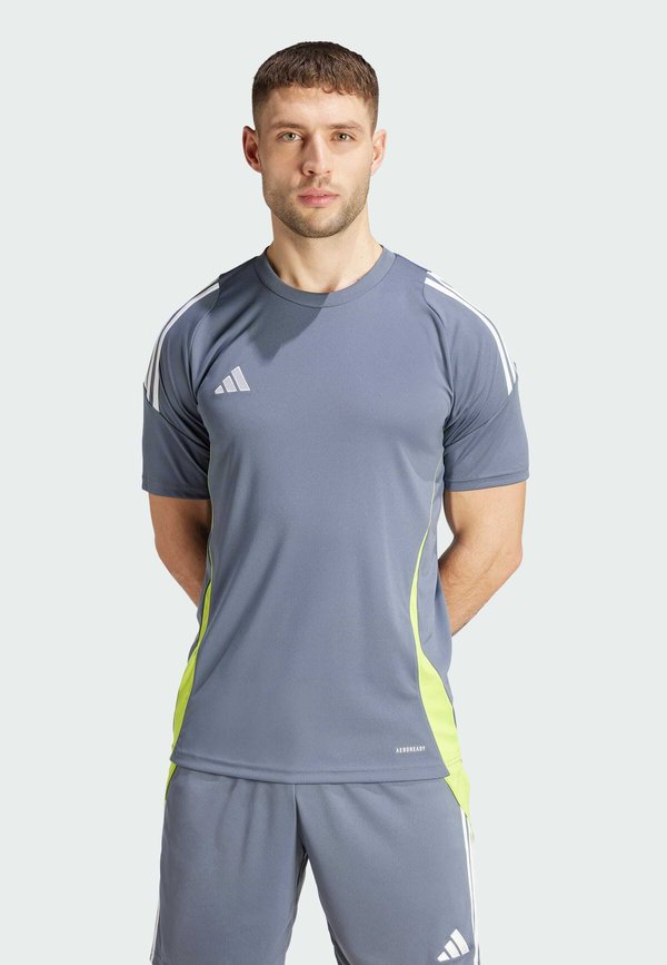 adidas Performance TIRO24 JERSEY - Sports T-shirt - team onix   white   team semi sol yellow