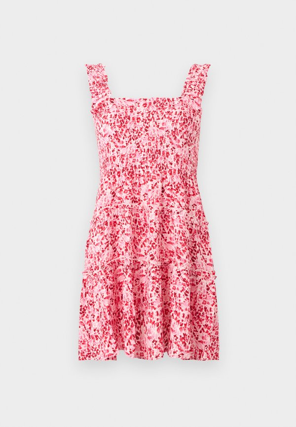 Vero Moda Petite VMMENNY MINI DRESS - Day dress - snow white/prism pink