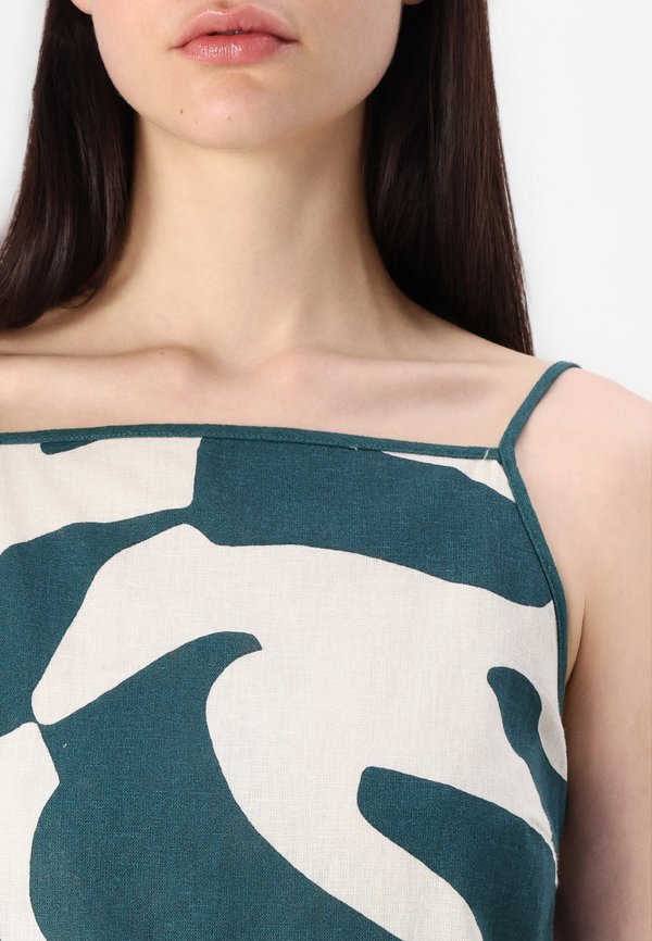 Abercrombie & Fitch Linen Blend Apron Mini Dress
