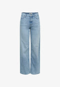 ONLY Wide-fit ONLMADDIE-O High waist Wide Leg Fit - Relaxed fit jeans - medium blue denim