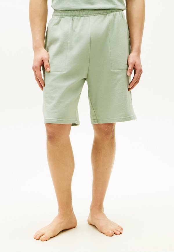 Tommy Hilfiger ESSENTIAL LOGO TERRY LOUNGE SHORTS - Pyjama bottoms - minty grey