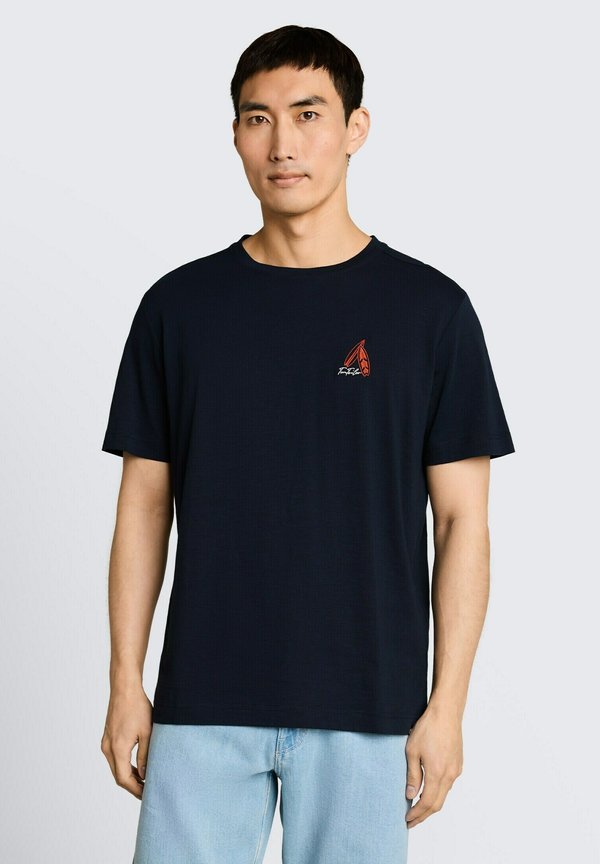 TOM TAILOR TOM TAILOR T-SHIRT T-SHIRT MIT STICKEREI - Print T-shirt - sky captain blue