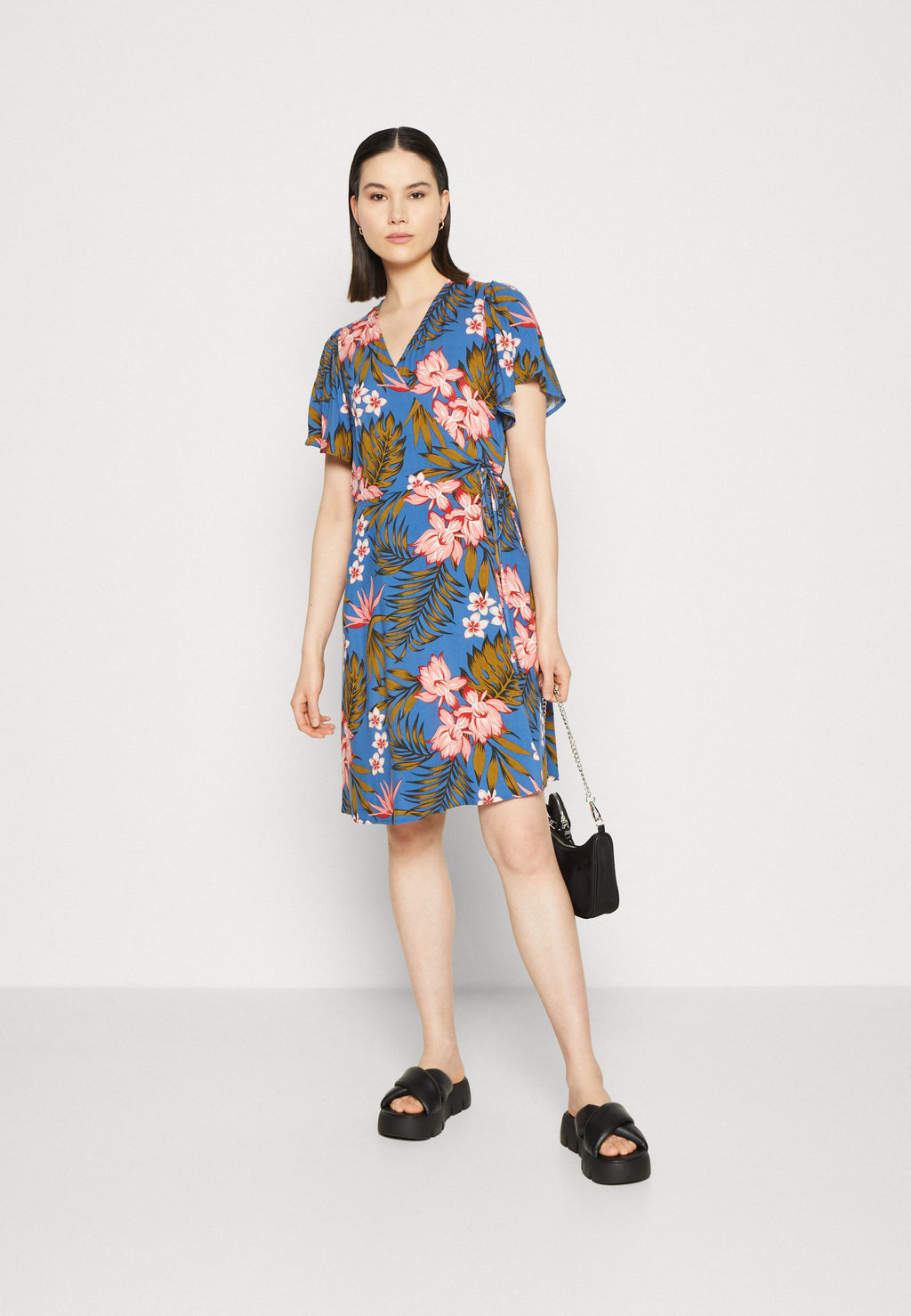 VILA VIMAYA WRAP SHORT DRESS