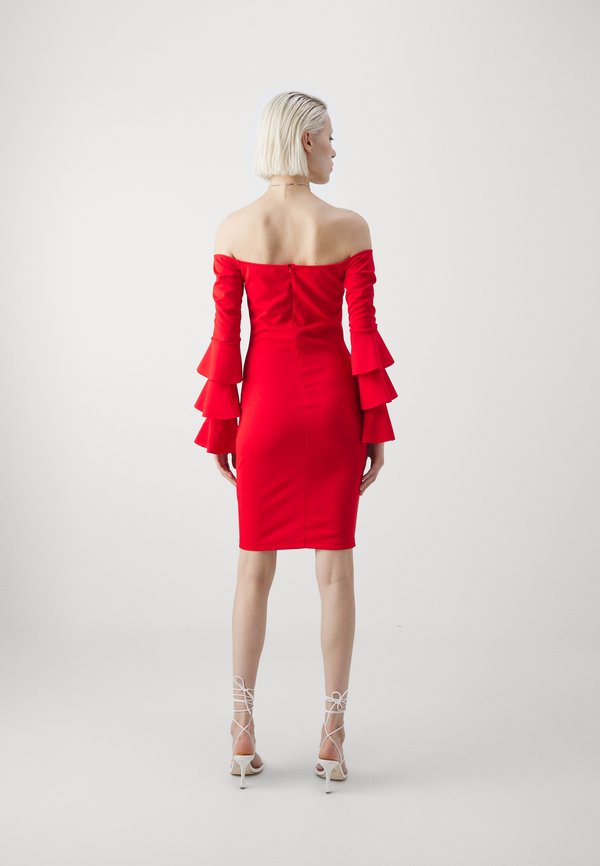WAL G. OFF SHOULDER MIDI