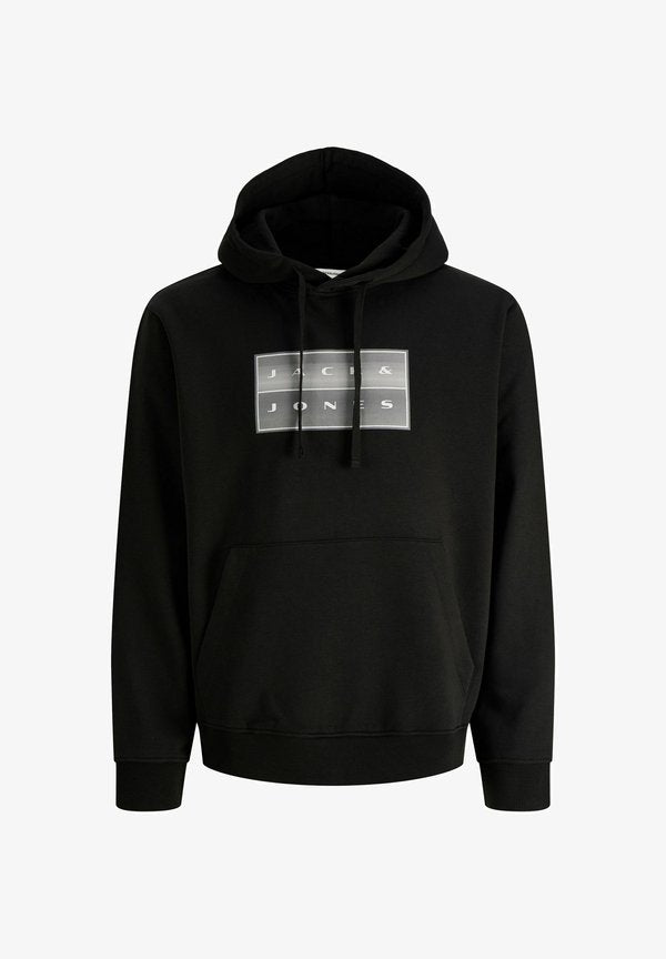 Jack & Jones HOODIE LOGO HOODIE - Hoodie - black