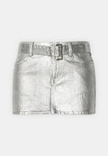 ONLY ONLNICKI MINI BELT FOIL SKIRT